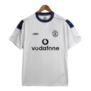 Camisa Retrô Manchester United II 99/00 - Masculina Umbro - Branca com detalhes em azul