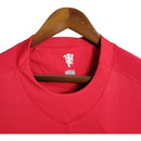 Camisa Retrô Manchester United 2007/2008 manga longa - Masculina Nike - Vermelha com detalhes em branco