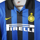 Camisa Retrô Inter de Milão 1998 manga longa - Masculina Nike - Azul e preta