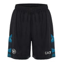 Short Napoli 24/25- Masculino EA7 - Preto com detalhes em azul