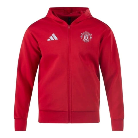 Jaqueta Corta-Vento Manchester United 24/25 - Masculina Adidas - Vermelha