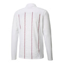 Camisa Manchester City Pré-jogo 25/26 manga longa - Torcedor Puma Masculina - Branca com detalhes em vinho