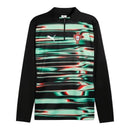 Camisa Seleção Portugal Pré-jogo 25/26 manga longa - Torcedor Puma Masculina - Preta com detalhes em verde e vermelho