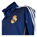 Jaqueta Corta-Vento Real Madrid 1999/00 - Masculina Adidas - Azul com detalhes em amarelo