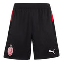 Short AC Milan I 25/26 - Puma - Preto com detalhes em vermelho