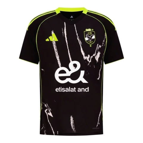 Camisa Al-Ahly II 25/26 - Torcedor Adidas Masculina - Preta com detalhes em amarelo