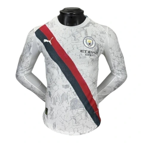 Camisa Manchester City Edição especial Mundial de Clubes I 25/26 manga longa - Jogador Puma Masculina - Branca