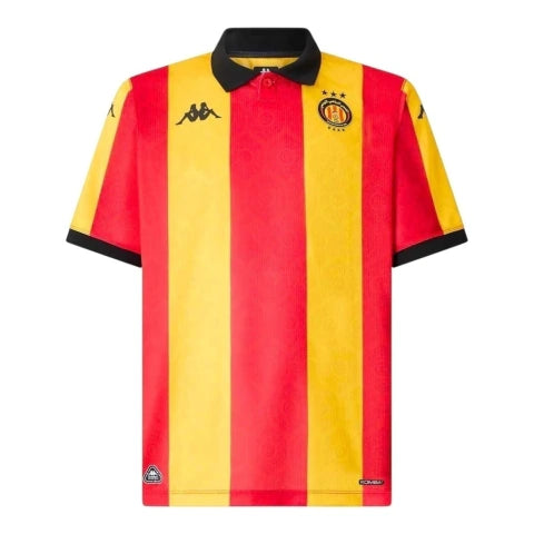 Camisa Espérance de Tunis I 25/26 - Torcedor Kappa Masculina - Amarela e vermelha