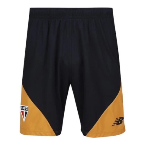 Short São Paulo Treino 26/27 - Masculino New Balance - Preto e amarelo