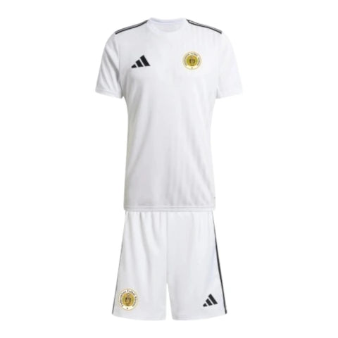 Kit Infantil Seleção Curaçao II 25/26 - Adidas - Branca com detalhes em preto