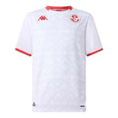 Camisa Seleção Tunísia II 26/27 - Torcedor Kappa Masculina - Branca com detalhes em vermelho