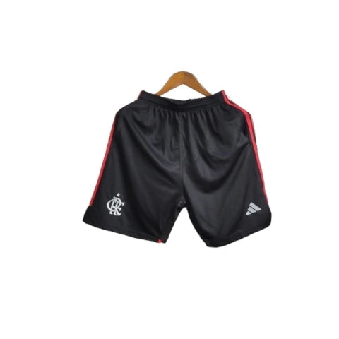 Short Flamengo II 24/25 - Masculino Adidas - Preto com detalhes em vermelho