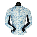 Camisa Seleção de Portugal II 24/25 manga longa - Jogador Nike Masculina - Branca com detalhes em azul