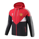 Jaqueta Corta-Vento Manchester United 24/25 - Masculino Adidas - Vermelha e preta