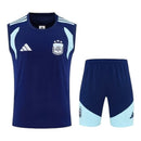 Kit Treino adulto - Camisa e Shorts - Seleção Argentina Adidas 26/27 - Azul