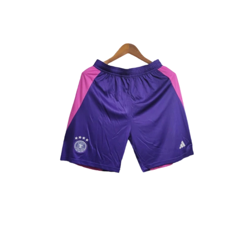 Short Seleção da Alemanha II 24/25 - Masculino Adidas - Roxo com detalhes em rosa