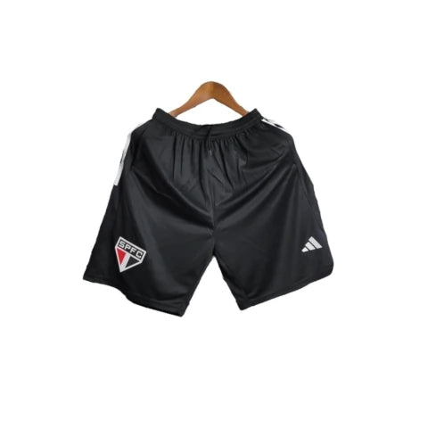Shorts São Paulo 23/24 - Masculino Adidas - Preto com detalhes em branco e vermelho