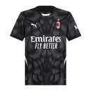 Camisa AC Milan Goleiro 24/25 - Torcedor Puma Masculina - Preta com detalhes em cinza
