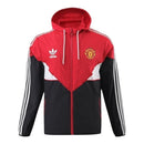 Jaqueta Corta-Vento Manchester United 24/25 - Masculino Adidas - Vermelha e preta