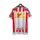Camisa Retrô Chivas Guadalajara 2002/2003 - Masculina Atlética - Branca com detalhes em vermelho e azul