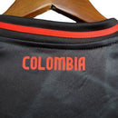 Camisa Seleção da Colômbia II 24/25 - Torcedor Adidas Feminina - Preta com detalhes em laranja