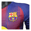Camisa Barcelona I 25/26 manga longa - Jogador Nike Masculina - Azul e vermelha