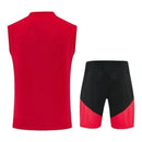 Kit Treino adulto - Camisa e Shorts - Seleção Alemanha Adidas 26/27 - Vermelho