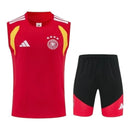 Kit Treino adulto - Camisa e Shorts - Seleção Alemanha Adidas 26/27 - Vermelho