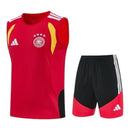 Kit Treino adulto - Camisa e Shorts - Seleção Alemanha Adidas 26/27 - Vermelho