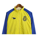 Jaqueta Corta-Vento Al-Nassr 23/24 dupla face - Masculina Dunes - Amarela com detalhes em azul