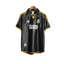Camisa Retrô Real Madrid II 99/01 - Masculina Adidas - Preta com detalhes em amarelo