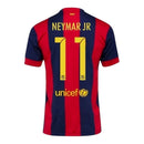 Camisa Retrô Barcelona I 2014/15 - Masculina Nike - Azul e vermelha com detalhes em amarelo