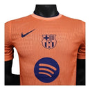 Camisa Barcelona III 25/26 - Jogador Nike Masculina - Laranja com detalhes em azul