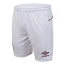 Short Fluminense I 25/26 - Umbro - Branco com detalhes em vermelho