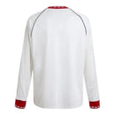 Camisa Manchester United Edição comemorativa 1991 II manga longa - Torcedor Adidas Masculina - Branca com detalhes em vermelho