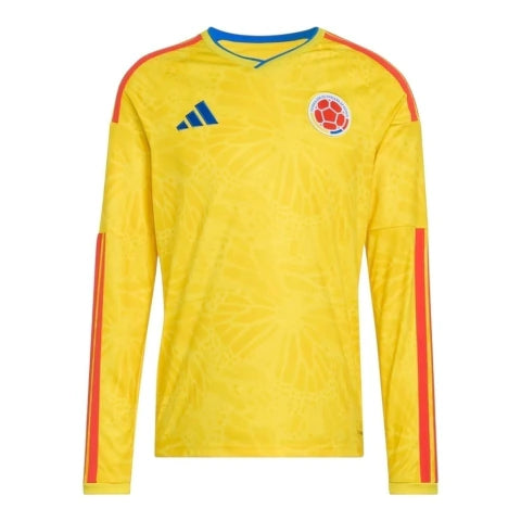 Camisa Seleção Colômbia I 26/27 manga longa - Torcedor Adidas Masculina - Amarela