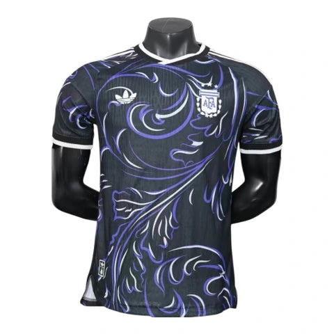 Camisa Seleção Argentina II 26/27 - Jogador Adidas Masculina - Preta com detalhes em roxo e branco