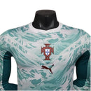 Camisa Seleção Portugal II 26/27 manga longa - Jogador Puma Masculina - Verde e branca