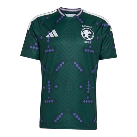 Camisa Arábia Saudita I 26/27 - Torcedor Adidas Masculina - Verde com detalhes em roxo