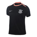 Camisa Corinthians Treino 26/27 - Torcedor Nike Masculina - Preta com detalhes em laranja