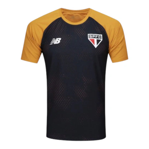 Camisa São Paulo Treino 26/27 - Torcedor New Balance Masculina - Preta e amarela