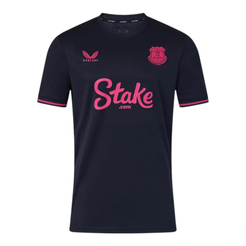 Camisa Everton IV 25/26 - Torcedor Castore Masculina - Azul com detalhes em rosa Com Patrocínio