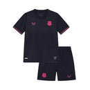 Kit Infantil Everton IV 25/26 - Castore - Azul com detalhes em rosa