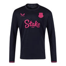 Camisa Everton IV 25/26 manga longa - Torcedor Castore Masculina - Azul com detalhes em rosa Com Patrocínio