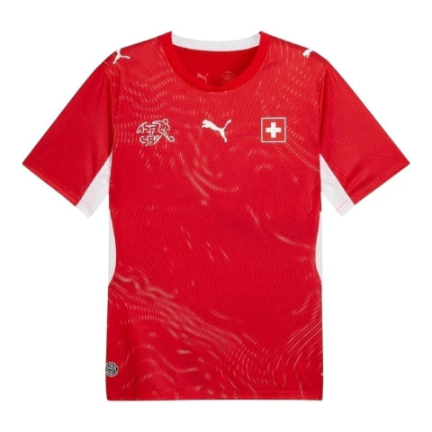 Camisa Seleção Suíça I 26/27 - Torcedor Puma Masculina - Vermelha e branca