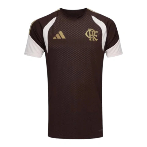Camisa Flamengo Treino 26/27 - Torcedor Adidas Masculina - Marrom