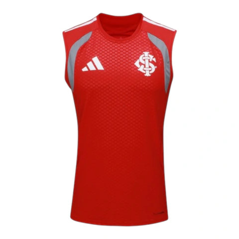 Camisa regata Internacional Treino 26/27 - Torcedor Adidas Masculina - Vermelha e cinza