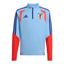 Camisa Seleção Japão Treino 26/27 manga longa - Torcedor Adidas Masculina - Azul e laranja