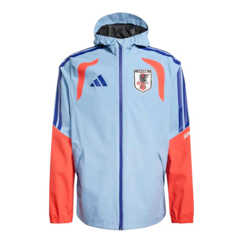 Jaqueta Corta-Vento Seleção Japão Treino 26/27 - Masculina Adidas - Azul e laranja