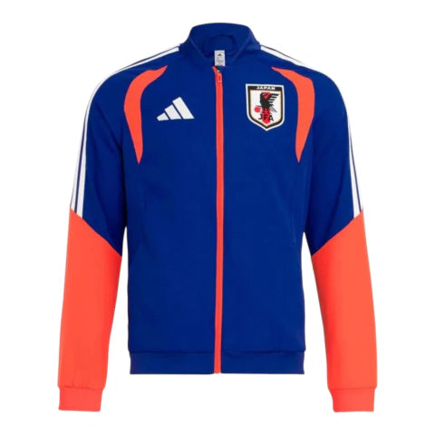 Jaqueta Corta-Vento Seleção Japão Treino 26/27 - Masculina Adidas - Azul e laranja